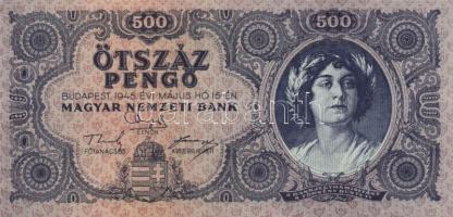 1945. 500P (3x) egymásutáni sorszámmal! T:I