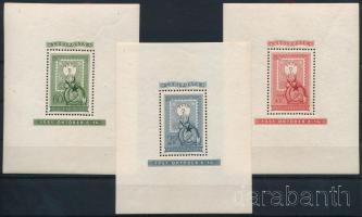1951 80 éves a magyar bélyeg blokksor (60.000) (kisebb gumihibák / minor gum disturbances)