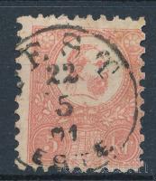 1871 Kőnyomat 5kr korai májusi dátummal: 1871.05.22.