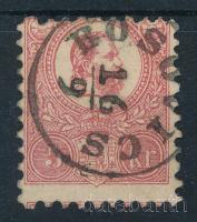 1871 Kőnyomat 5kr elfogazva "BOSOVICS" (Gudlin 500 p)