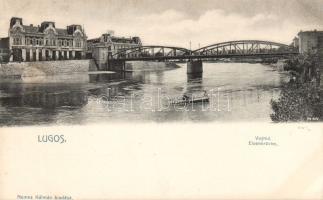Lugos Iron bridge with the Southern Hungarian Bank