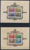 1947 Roosevelt blokkpár (70.000) (az első blokkon elszíneződés, enyhe saroktörés / discolouration, light corner fold)