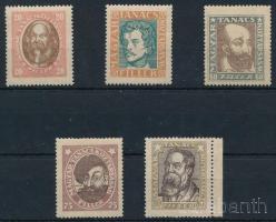 1919 Magyar tanácsköztársasági arcképek sor álló vízjellel (38.000)