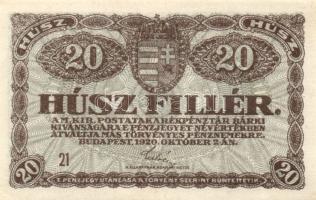 1920. 20f + 50f T:I-,II