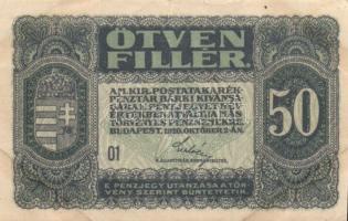 1920. 20f + 50f T:I-,II