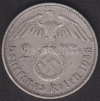 Német 3. Birodalom 1938A 2M Ag "Hindenburg" T:3