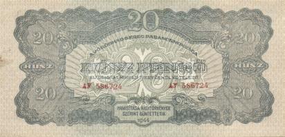 1944. 20P "V.H." (10x) T:I-