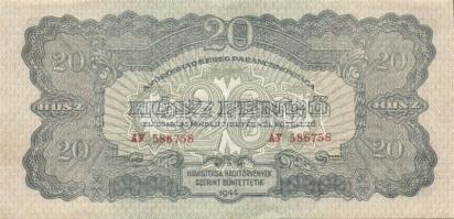 1944. 20P "V.H." (10x) T:I-