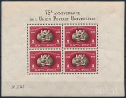 1950 Fogazott UPU blokk