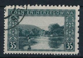 1906 35H bélyeg 9 1/2 : 6 1/2 : 12 1/2 : 12 1/2 vegyes fogazással