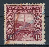 1906 1K bélyeg 9 1/2 : 6 1/2 : 12 1/2 : 12 1/2 vegyes fogazással