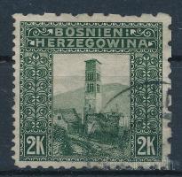 1906 2K bélyeg 6 1/2 : 6 1/2 : 9 1/2 : 12 1/2 vegyes fogazással
