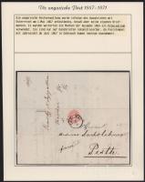 1867.05.03. 1864-es 5kr levélen, a provizórium 3. napján feladva! "KASCHAU" (ex Dr. Nagy)