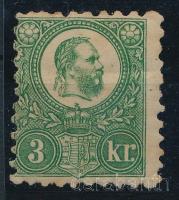 1871 Réznyomat 3kr eredeti gumival