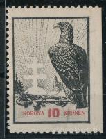 Nyugat-Magyarország IX. 1921 10K jobb oldalon vágott, Bodor vizsgálójellel