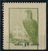 Nyugat-Magyarország IX. 1921 1,50K jobb oldalon és alul vágott Bodor vizsgálójellel