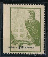 Nyugat-Magyarország IX. 1921 1,50K bal oldalon vágott Bodor vizsgálójellel