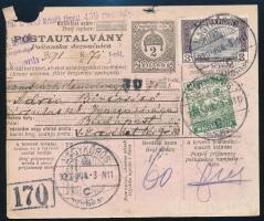 1920 Postautalvány 3,20K bérmentesítéssel "NAGYKŐRÖS"