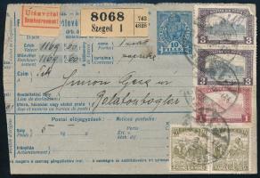 1921 Utánvétes csomagszállító 7,80K bérmentesítéssel