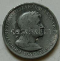 1940. "Erdélyi részek felszabadulásának emlékére" fém díjérem T:2-