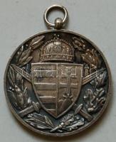1918. "Pro Deo et Patria-Magyar Háborús Emlékérem" ezüstözött Br kitüntetés T:2