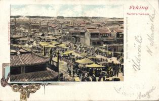 Peking market street litho (EB)