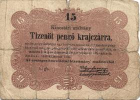 1848-1849. 15Kr, 30Kr, 1Ft, 2Ft, 5Ft, 10Ft T:III-/IV