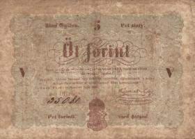 1848-1849. 15Kr, 30Kr, 1Ft, 2Ft, 5Ft, 10Ft T:III-/IV