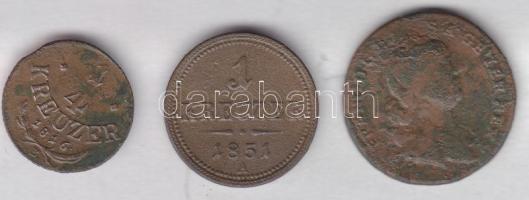 1760H 1Kr + 1816B 1/4Kr + 1851A 1Kr Br T:III