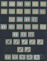 1915-1920 Portó sorok / Postage due sets