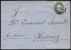 1861 15kr levélen NAGY-KANIZSA - Hietzing