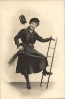 New Year Chimney Sweeper lady photo (EB)
