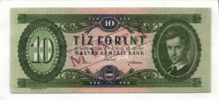 1969. 10Ft + 1975. 20Ft mindkettő hamis "MINTA" bélyegzéssel ellátva és laminálva! T:I,II+