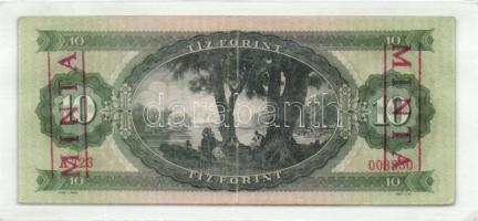 1969. 10Ft + 1975. 20Ft mindkettő hamis "MINTA" bélyegzéssel ellátva és laminálva! T:I,II+