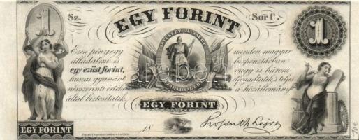 Emigrációs "Kossuth-bankó" 18.. 1Ft (31x) sorozat "A-H"-ig T:I,I-