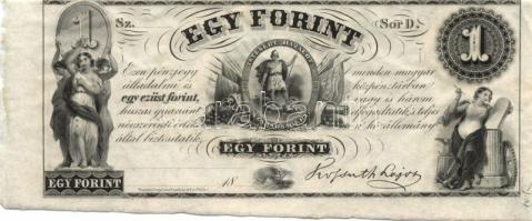 Emigrációs "Kossuth-bankó" 18.. 1Ft (31x) sorozat "A-H"-ig T:I,I-