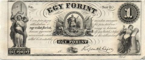 Emigrációs "Kossuth-bankó" 18.. 1Ft (31x) sorozat "A-H"-ig T:I,I-