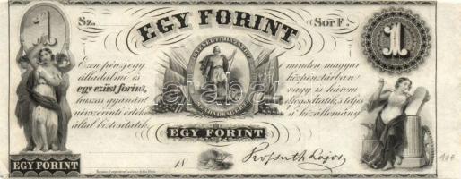 Emigrációs "Kossuth-bankó" 18.. 1Ft (31x) sorozat "A-H"-ig T:I,I-