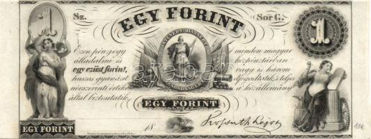 Emigrációs "Kossuth-bankó" 18.. 1Ft (31x) sorozat "A-H"-ig T:I,I-