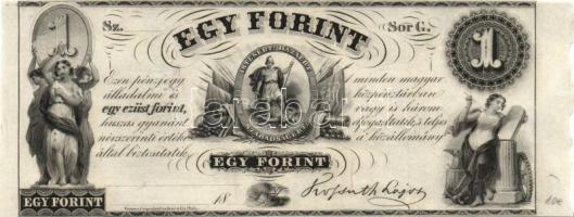 Emigrációs "Kossuth-bankó" 18.. 1Ft (31x) sorozat "A-H"-ig T:I,I-