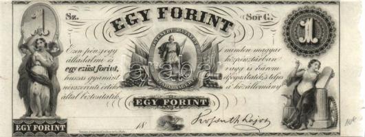 Emigrációs "Kossuth-bankó" 18.. 1Ft (31x) sorozat "A-H"-ig T:I,I-