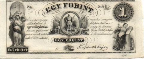 Emigrációs "Kossuth-bankó" 18.. 1Ft (31x) sorozat "A-H"-ig T:I,I-