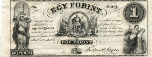 Emigrációs "Kossuth-bankó" 18.. 1Ft (31x) sorozat "A-H"-ig T:I,I-