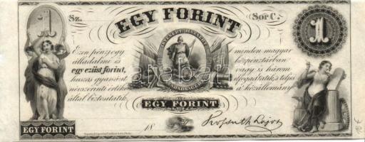 Emigrációs "Kossuth-bankó" 18.. 1Ft (31x) sorozat "A-H"-ig T:I,I-