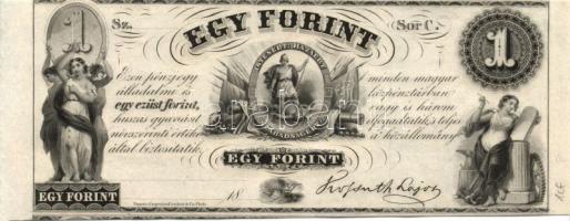 Emigrációs "Kossuth-bankó" 18.. 1Ft (31x) sorozat "A-H"-ig T:I,I-