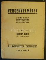 1939 Koltay Jenő: Versenyelmélet, a lóverseny zsebkönyve