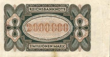 Weimari Köztársaság 1923. 2.000.000M 18mm hosszú számozással (2x) T:II+,II