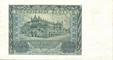 Német 3. Birodalom / Lengyel Főkormányzóság / német megszállás 1940. 50Zl T:II+