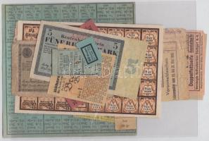 Vegyes 15db klf német papír szükségpénz és pár bankjegy T:vegyes