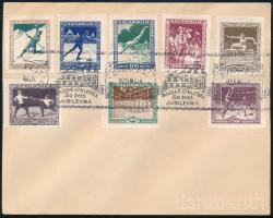 1925 Sport sor címzetlen borítékon MAGYAR ATHLETIKA 50 ÉVES JUBILEUMA alkalmi bélyegzéssel